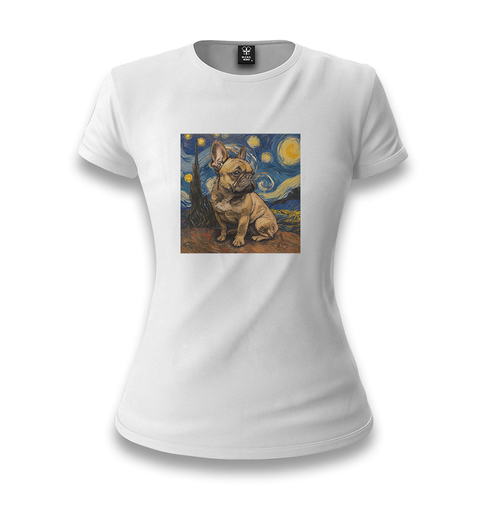 Frenchie Night - Bulldog - MB1647 White Women T-shirt - Premium  from W.E.N.S. WIND - Just 6490! Shop now at W.E.N.S. WIND