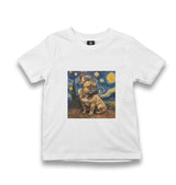 Frenchie Night - Bulldog - MB1647 Kid's White Tshirt - Premium  from W.E.N.S. WIND - Just 5990! Shop now at W.E.N.S. WIND