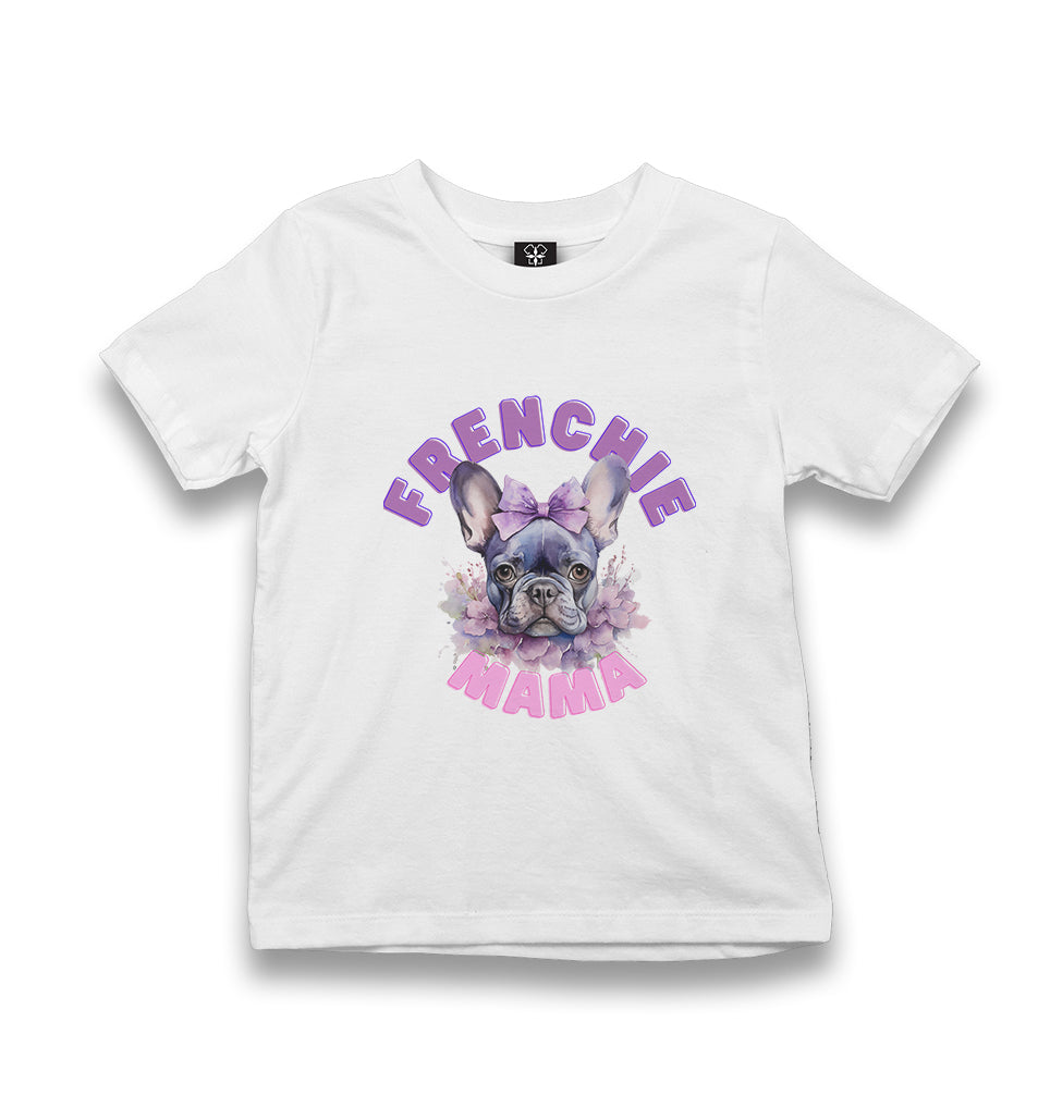 Frenchie Mama - Bulldog - MB1648 Kid's White Tshirt - Premium  from W.E.N.S. WIND - Just 5990! Shop now at W.E.N.S. WIND