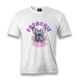 Frenchie Mama - Bulldog - MB1648 Men's White Tshirt - Premium  from W.E.N.S. WIND - Just 6490! Shop now at W.E.N.S. WIND