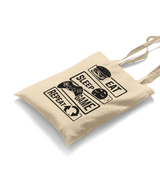 Eat Sleep Game Repeat Canvas Totebag - Premium  from W.E.N.S. WIND - Just 5990! Shop now at W.E.N.S. WIND