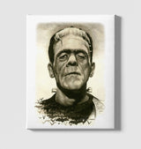 Frankenstein White Canvas Wall Art 35x40cm - Premium  from W.E.N.S. WIND - Just 7990! Shop now at W.E.N.S. WIND