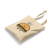 Best Friends-Hamburger White Canvas Totebag - Premium  from W.E.N.S. WIND - Just 4990! Shop now at W.E.N.S. WIND