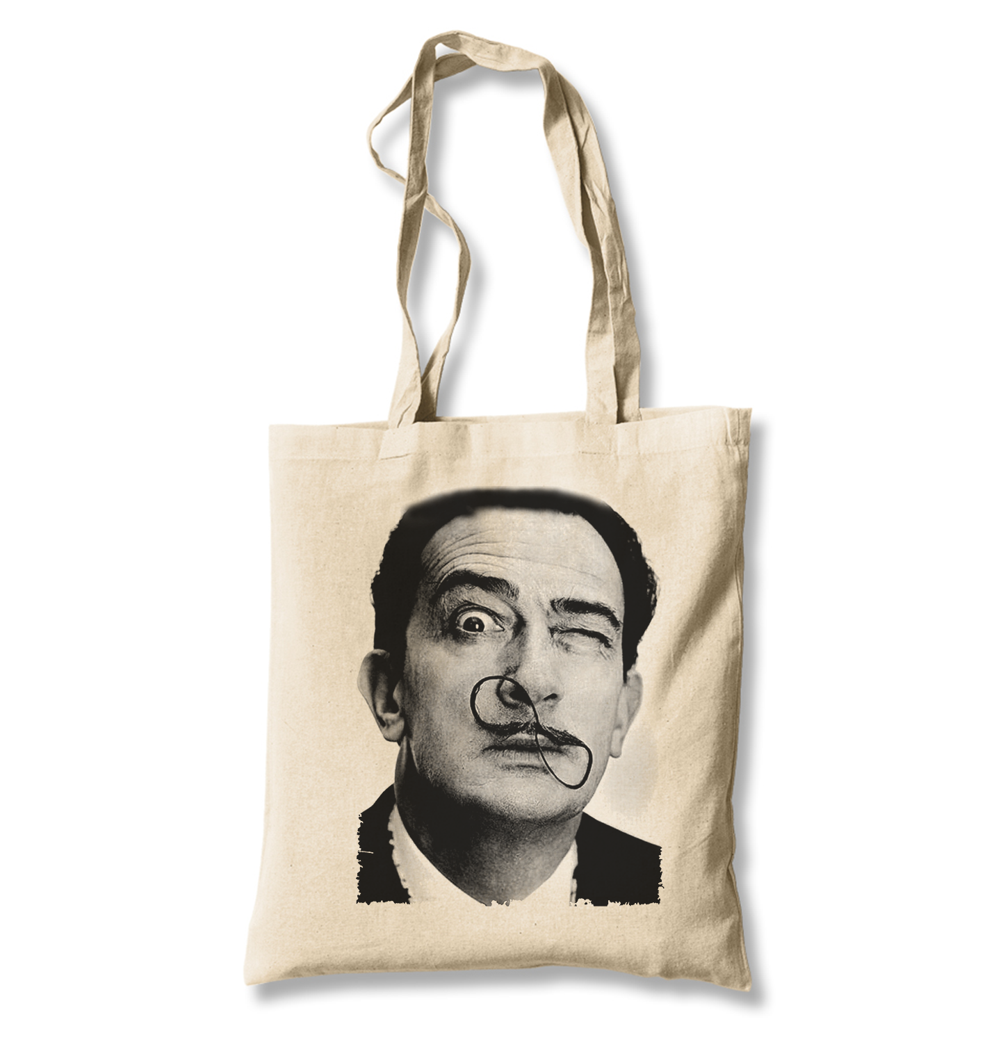 Salvador Dali White Canvas Totebag - Premium  from W.E.N.S. WIND - Just 4990! Shop now at W.E.N.S. WIND