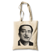 Salvador Dali White Canvas Totebag - Premium  from W.E.N.S. WIND - Just 4990! Shop now at W.E.N.S. WIND