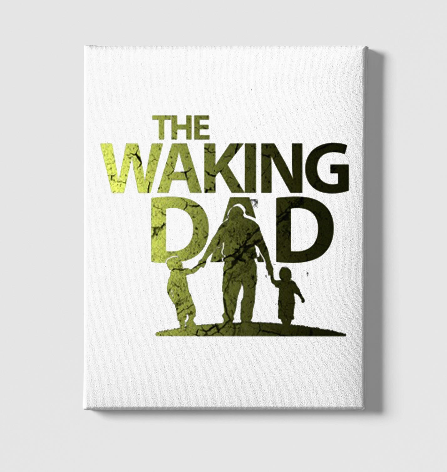 The Waking Dad White Canvas Wall Art 35x40cm - Premium  from W.E.N.S. WIND - Just 7990! Shop now at W.E.N.S. WIND