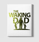 The Waking Dad White Canvas Wall Art 35x40cm - Premium  from W.E.N.S. WIND - Just 7990! Shop now at W.E.N.S. WIND