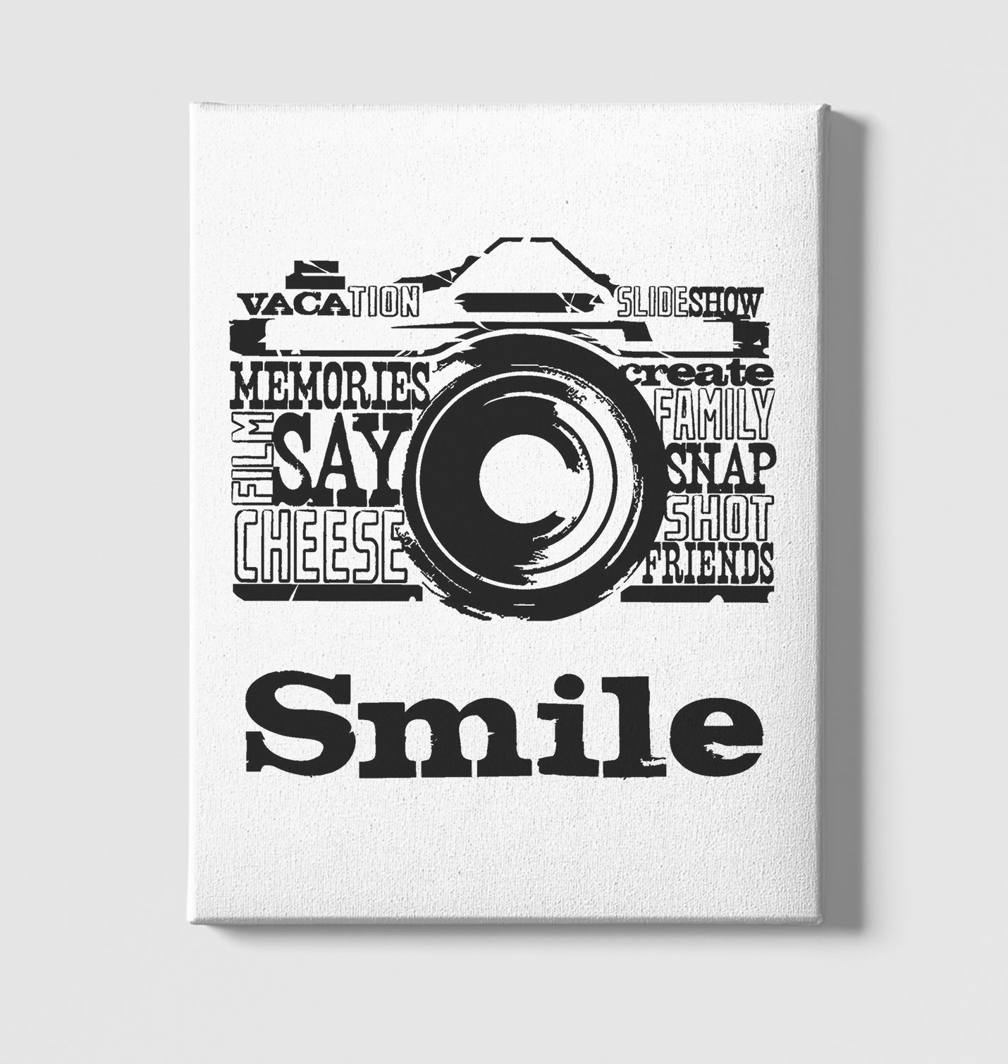 Smile - Photograph White Canvas Wall Art 35x40cm - Premium  from W.E.N.S. WIND - Just 7990! Shop now at W.E.N.S. WIND