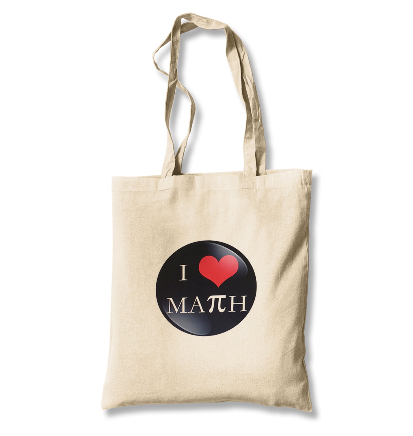 Mathematics - Pi I Love Math Canvas Totebag - Premium  from Wenswind - Just 4990! Shop now at W.E.N.S. WIND