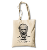 Charles Bukowski White Canvas Totebag - Premium  from W.E.N.S. WIND - Just 4990! Shop now at W.E.N.S. WIND