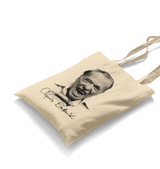 Charles Bukowski White Canvas Totebag - Premium  from W.E.N.S. WIND - Just 4990! Shop now at W.E.N.S. WIND