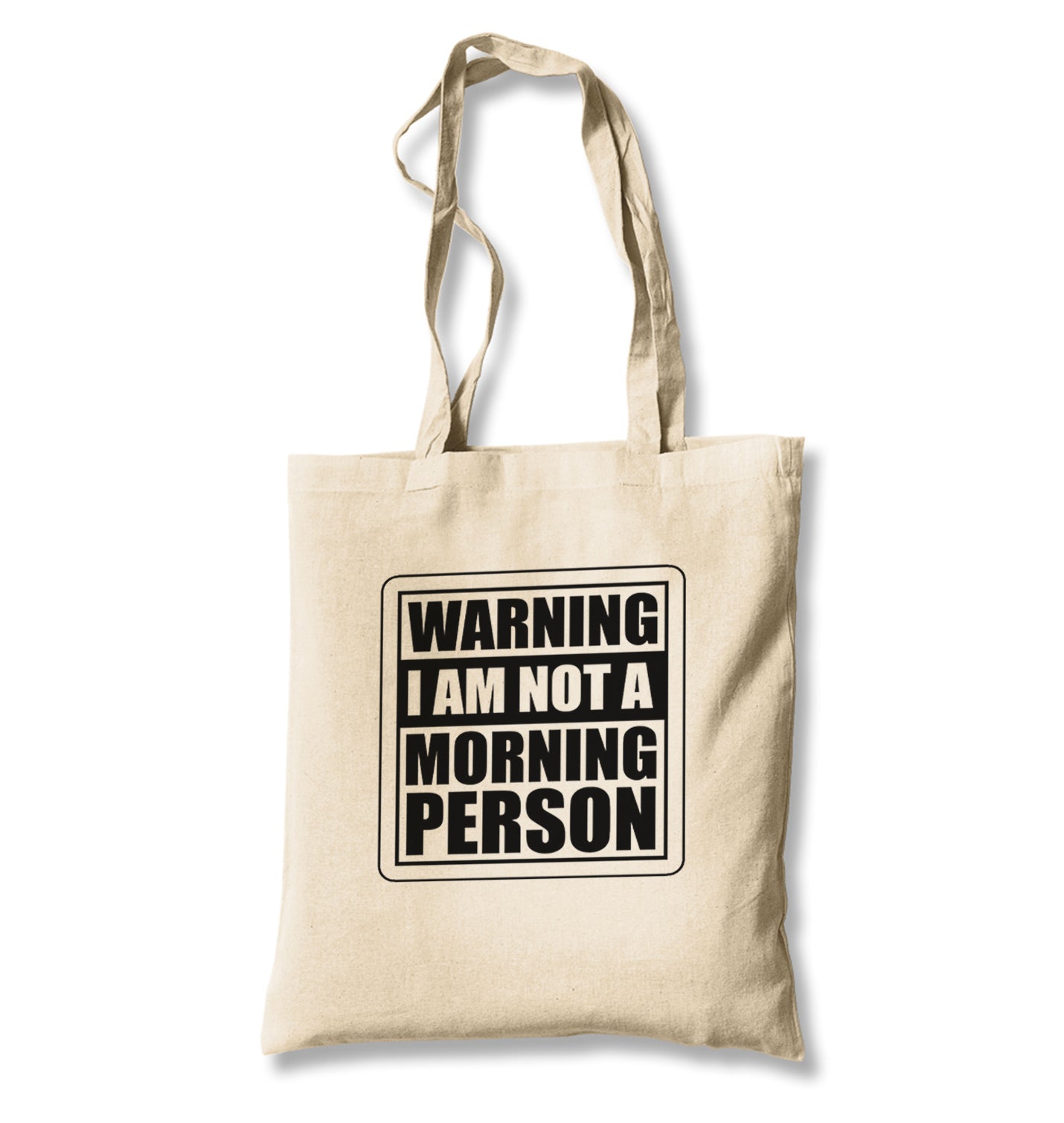 Not A Morning Person Canvas Totebag - Premium  from Wenswind - Just 4990! Shop now at W.E.N.S. WIND