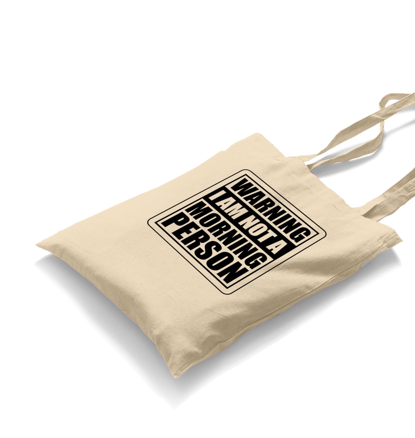 Not A Morning Person Canvas Totebag - Premium  from Wenswind - Just 4990! Shop now at W.E.N.S. WIND