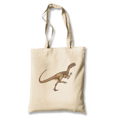 Dinosaur Velo White Canvas Totebag - Premium  from W.E.N.S. WIND - Just 4990! Shop now at W.E.N.S. WIND