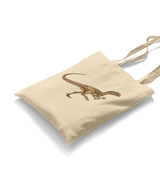 Dinosaur Velo White Canvas Totebag - Premium  from W.E.N.S. WIND - Just 4990! Shop now at W.E.N.S. WIND