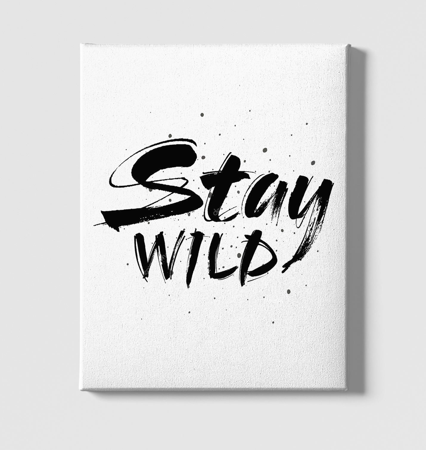 Stay Wild White Canvas Wall Art 35x40cm - Premium  from W.E.N.S. WIND - Just 7990! Shop now at W.E.N.S. WIND