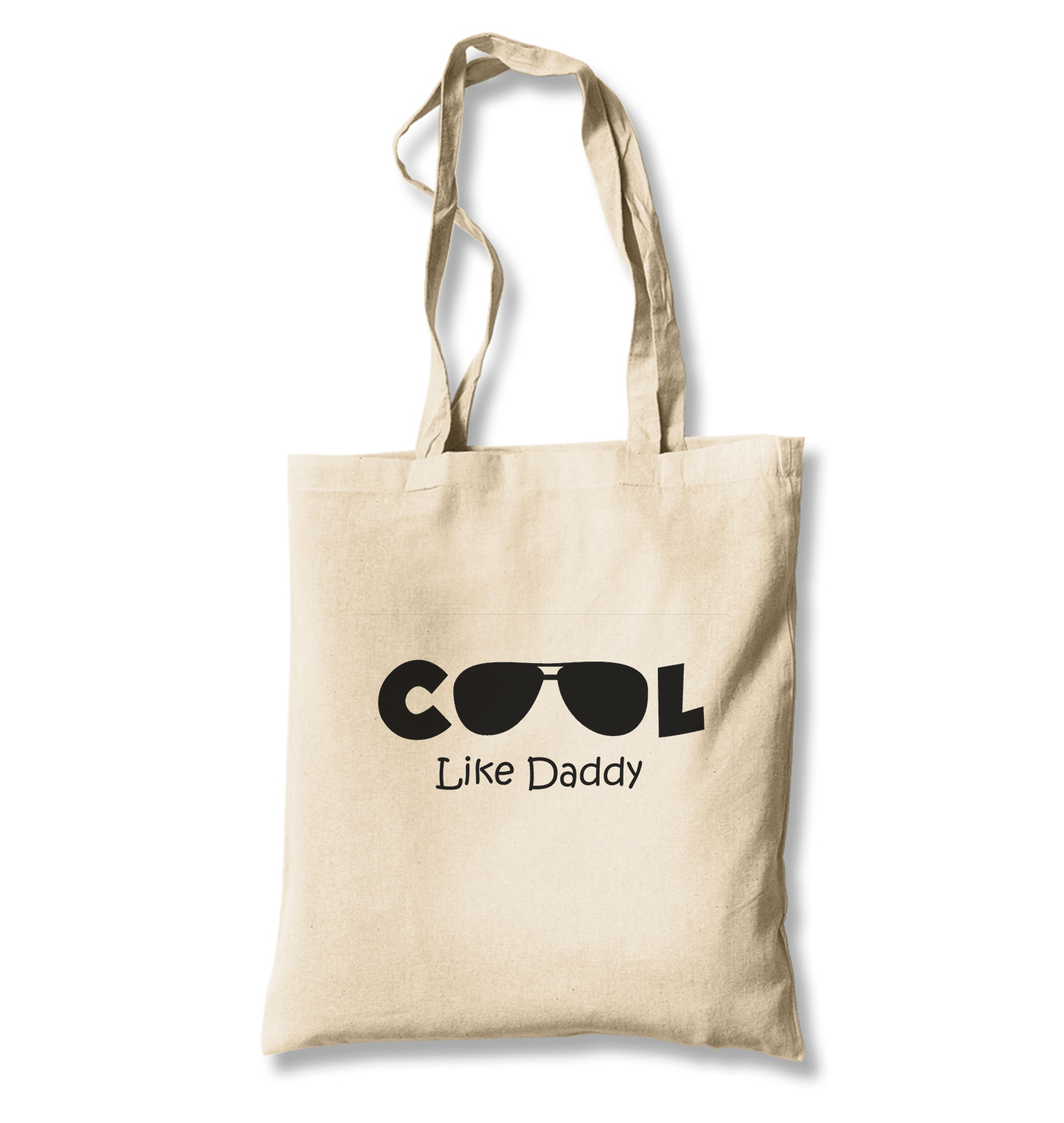 Cool Like Daddy White Canvas Totebag - Premium  from W.E.N.S. WIND - Just 4990! Shop now at W.E.N.S. WIND