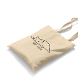 Cat-Not Today! White Canvas Totebag - Premium  from W.E.N.S. WIND - Just 4990! Shop now at W.E.N.S. WIND