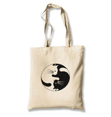 Yin Yang - Cat Canvas Totebag - Premium  from Wenswind - Just 4990! Shop now at W.E.N.S. WIND