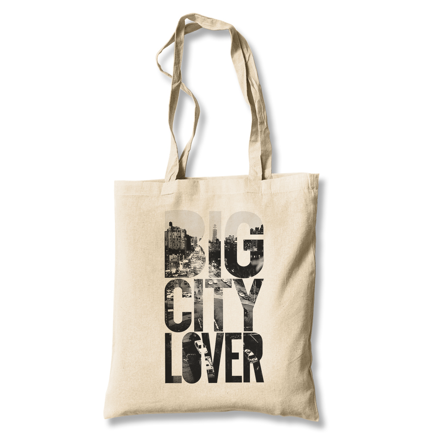 Big City Lover White Canvas Totebag - Premium  from W.E.N.S. WIND - Just 4990! Shop now at W.E.N.S. WIND