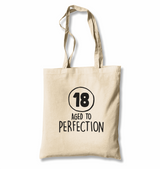 Aged to Perfection-18 White Canvas Totebag - Premium  from W.E.N.S. WIND - Just 4990! Shop now at W.E.N.S. WIND