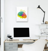 Color Slinky White Canvas Wall Art 35x40cm - Premium  from W.E.N.S. WIND - Just 7990! Shop now at W.E.N.S. WIND