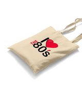 I Love The 80s Canvas Totebag - Premium  from Wenswind - Just 4990! Shop now at W.E.N.S. WIND