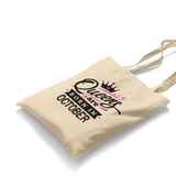 Queens Born in October White Canvas Totebag - Premium  from W.E.N.S. WIND - Just 4990! Shop now at W.E.N.S. WIND