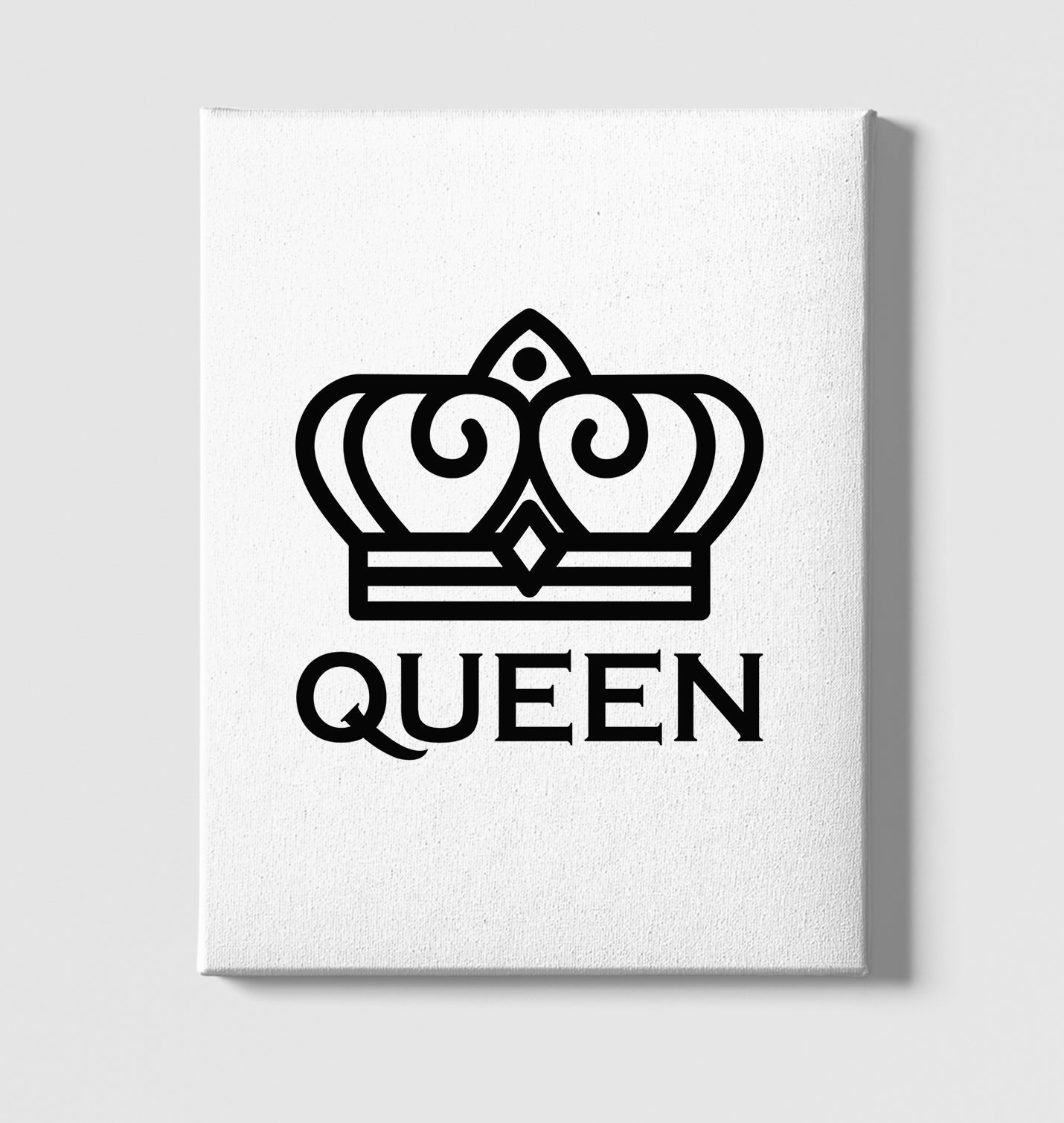 Queen White Canvas Wall Art 35x40cm - Premium  from W.E.N.S. WIND - Just 7990! Shop now at W.E.N.S. WIND