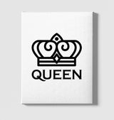 Queen White Canvas Wall Art 35x40cm - Premium  from W.E.N.S. WIND - Just 7990! Shop now at W.E.N.S. WIND