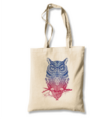 Owl White Canvas Totebag - Premium  from W.E.N.S. WIND - Just 4990! Shop now at W.E.N.S. WIND