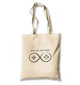 Play And Die Canvas Totebag - Premium  from Wenswind - Just 4990! Shop now at W.E.N.S. WIND