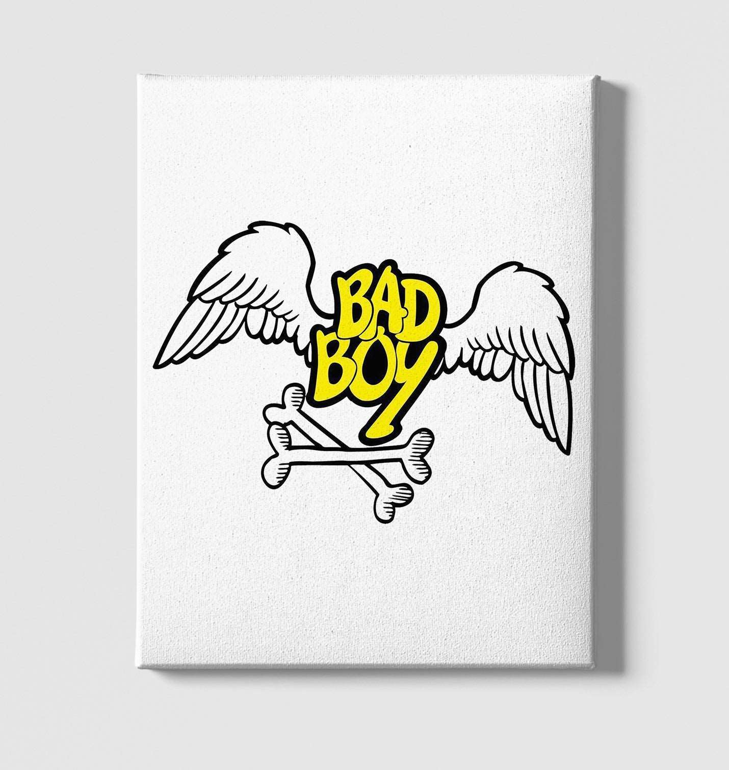 Bad Boy - Wings White Canvas Wall Art 35x40cm - Premium  from W.E.N.S. WIND - Just 7990! Shop now at W.E.N.S. WIND