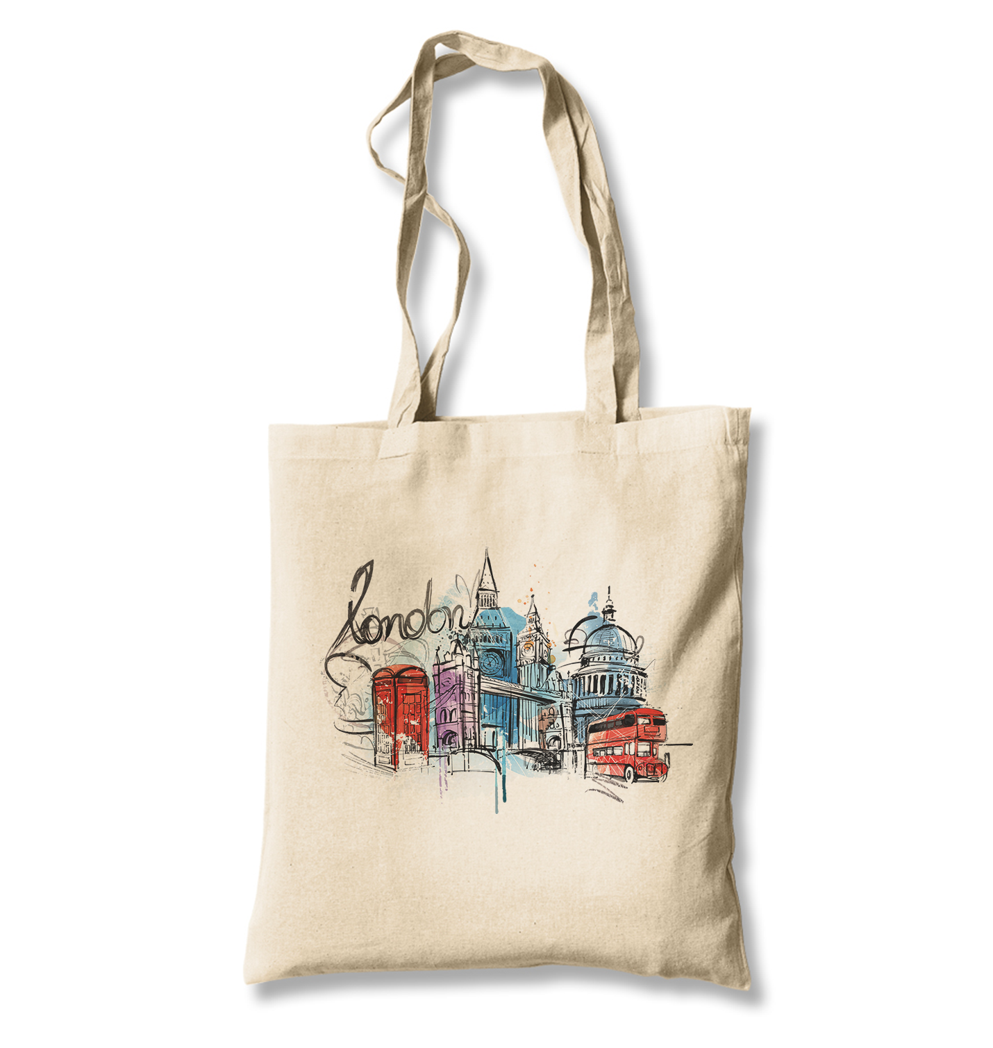 London - Club White Canvas Totebag - Premium  from W.E.N.S. WIND - Just 4990! Shop now at W.E.N.S. WIND