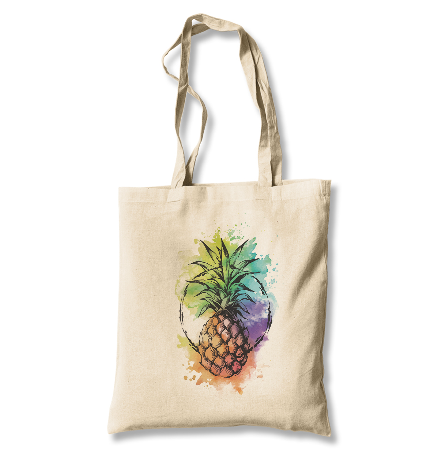 Pineapple White Canvas Totebag - Premium  from W.E.N.S. WIND - Just 4990! Shop now at W.E.N.S. WIND