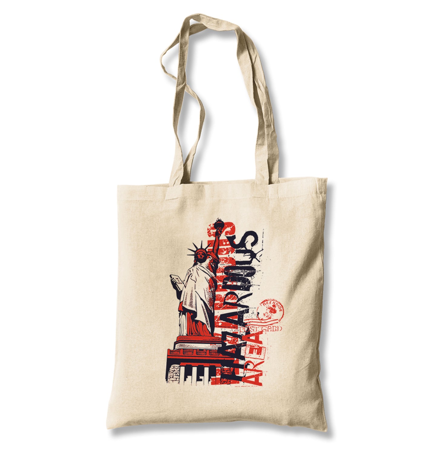 New York - Liberty Area Canvas Totebag - Premium  from Wenswind - Just 4990! Shop now at W.E.N.S. WIND