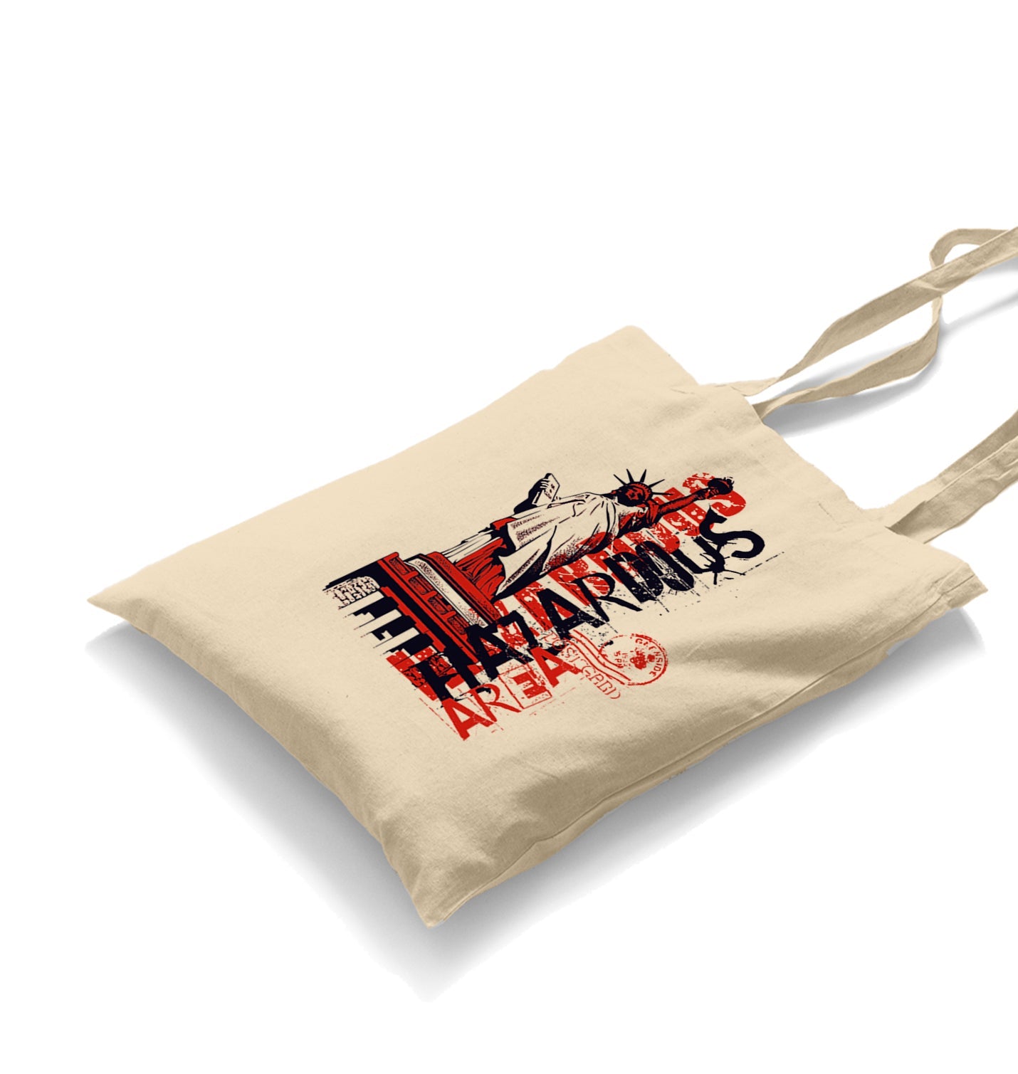 New York - Liberty Area Canvas Totebag - Premium  from Wenswind - Just 4990! Shop now at W.E.N.S. WIND