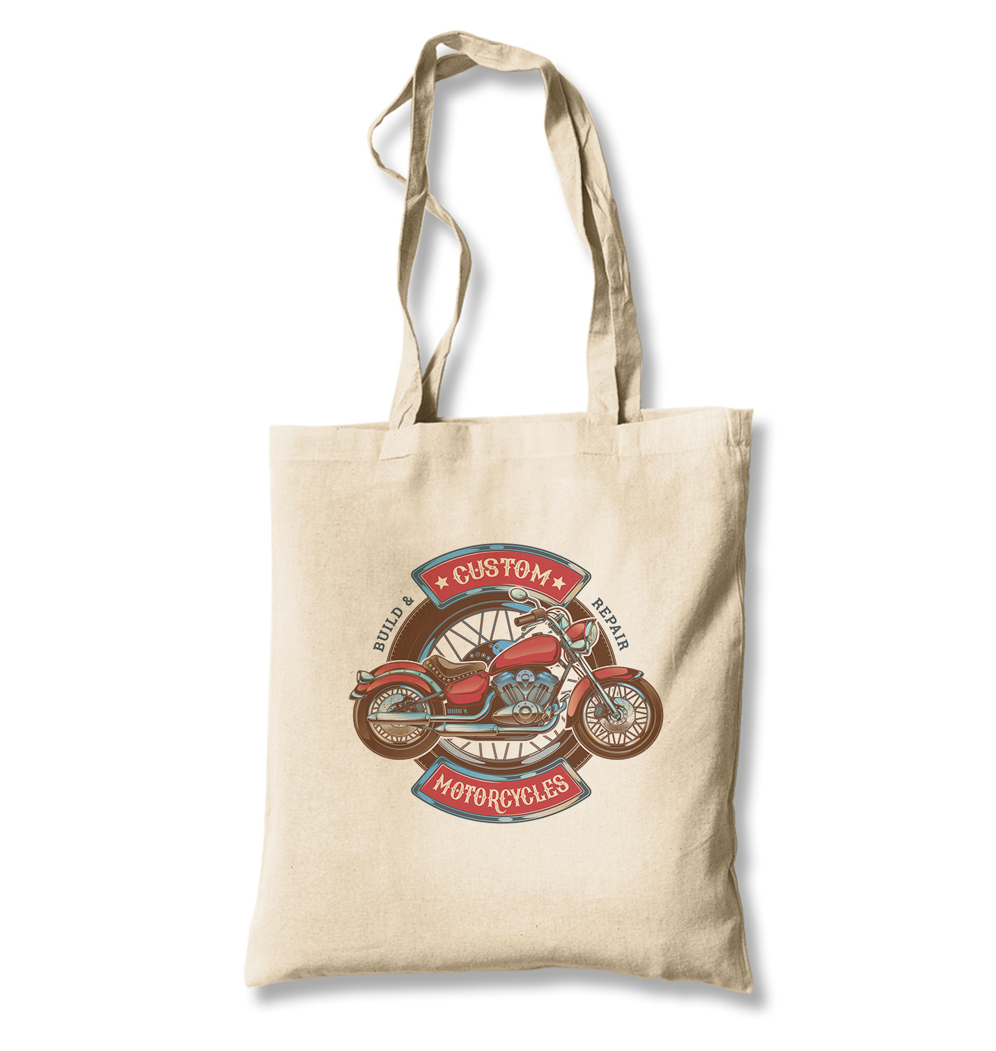 Model Motorcycle Canvas Totebag - Premium  from Wenswind - Just 4990! Shop now at W.E.N.S. WIND