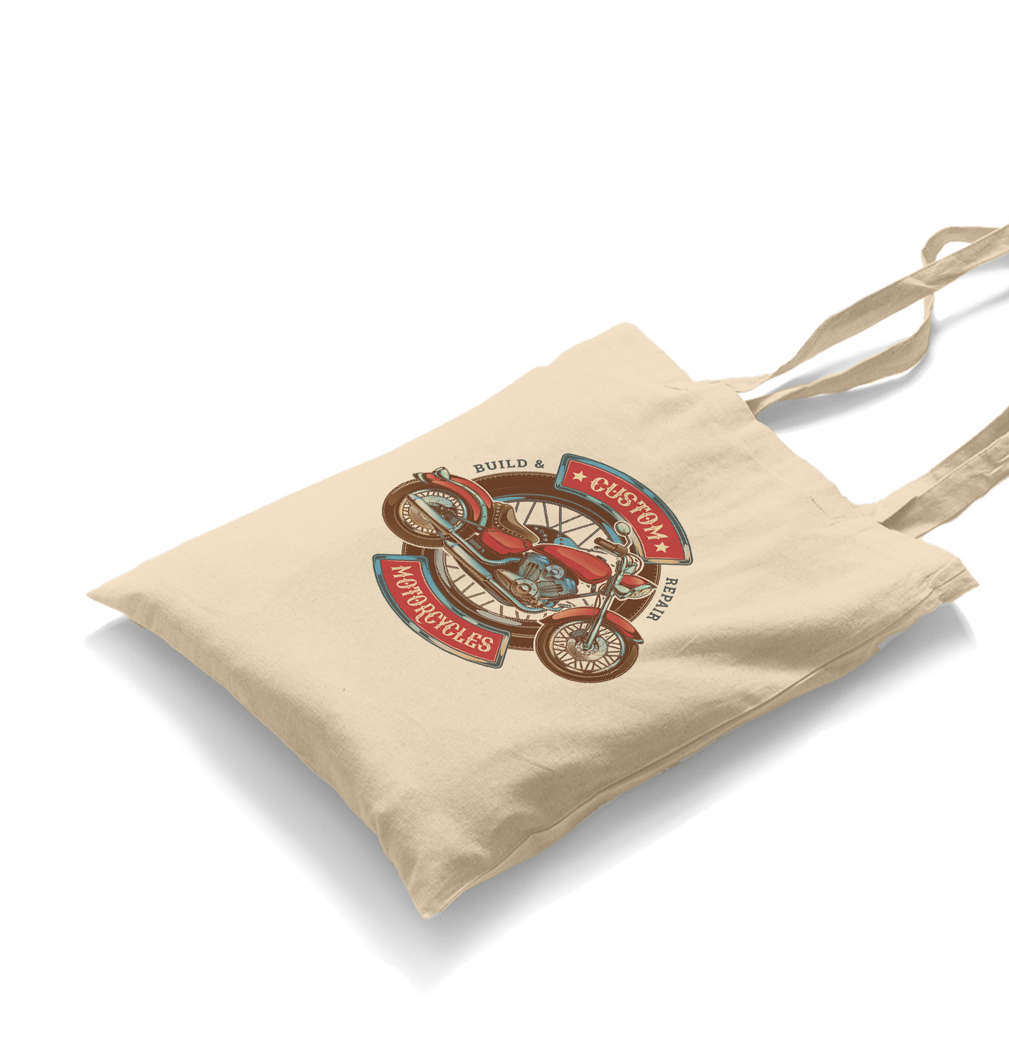 Model Motorcycle Canvas Totebag - Premium  from Wenswind - Just 4990! Shop now at W.E.N.S. WIND