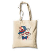 Cat - Cool White Canvas Totebag - Premium  from W.E.N.S. WIND - Just 4990! Shop now at W.E.N.S. WIND