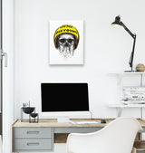 Skull - Helmet White Canvas Wall Art 35x40cm - Premium  from W.E.N.S. WIND - Just 7990! Shop now at W.E.N.S. WIND