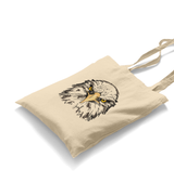 Eagle - Face White Canvas Totebag - Premium  from W.E.N.S. WIND - Just 4990! Shop now at W.E.N.S. WIND