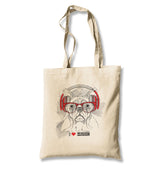 Dog - Music Canvas Totebag - Premium  from Wenswind - Just 4990! Shop now at W.E.N.S. WIND