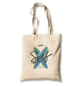 Waves Surf Canvas Totebag - Premium  from Wenswind - Just 4990! Shop now at W.E.N.S. WIND