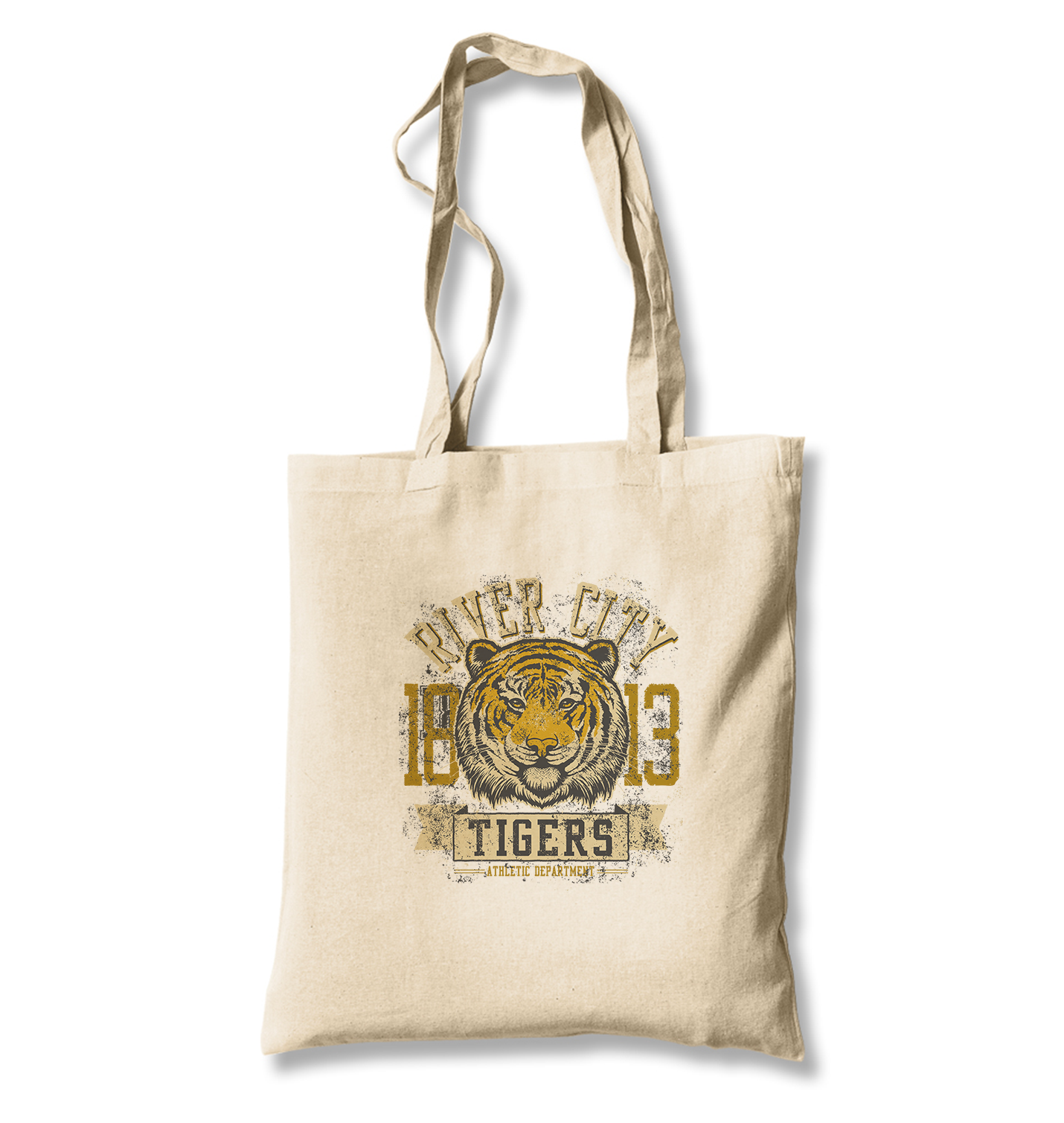 Tiger - Eighteen White Canvas Totebag - Premium  from W.E.N.S. WIND - Just 4990! Shop now at W.E.N.S. WIND