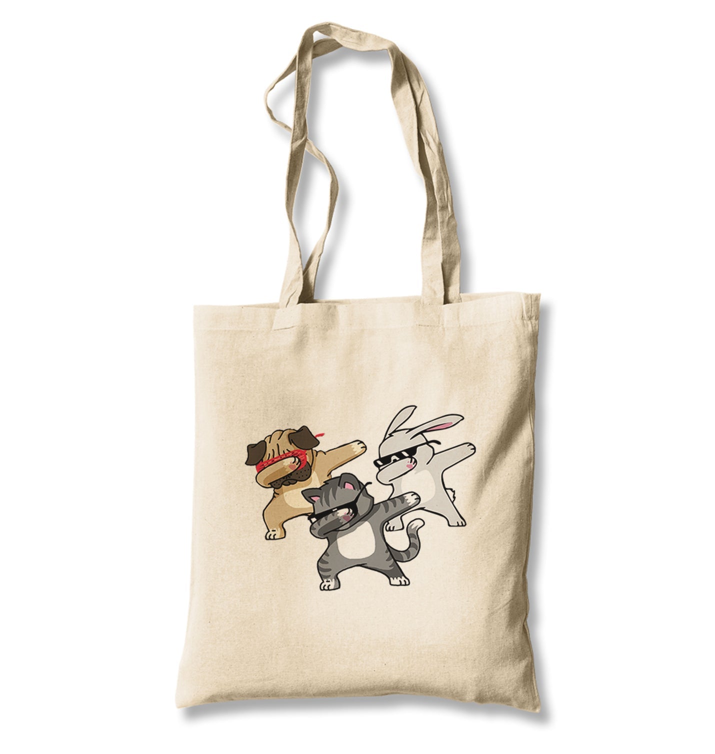 Dancing With Glasses Canvas Totebag - Premium  from Wenswind - Just 4990! Shop now at W.E.N.S. WIND