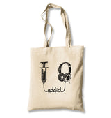 Music - Addict Canvas Totebag - Premium  from Wenswind - Just 4990! Shop now at W.E.N.S. WIND