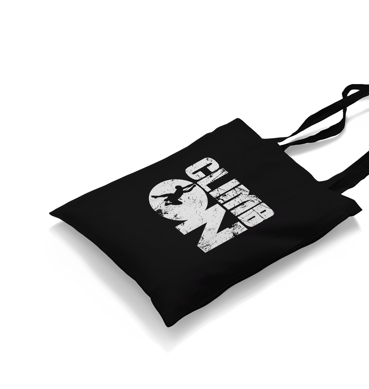 Climb On Black Canvas Totebag - Premium  from W.E.N.S. WIND - Just 4990! Shop now at W.E.N.S. WIND
