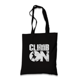 Climb On Black Canvas Totebag - Premium  from W.E.N.S. WIND - Just 4990! Shop now at W.E.N.S. WIND