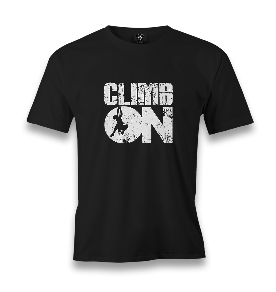 Climb On Men's Black Tshirt - Premium  from W.E.N.S. WIND - Just 6490! Shop now at W.E.N.S. WIND